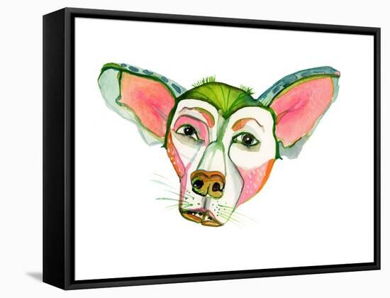 Cuba Dog, Jorge-Stacy Milrany-Framed Stretched Canvas