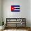 Cuba Flag Design with Wood Patterning - Flags of the World Series-Philippe Hugonnard-Art Print displayed on a wall