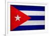 Cuba Flag Design with Wood Patterning - Flags of the World Series-Philippe Hugonnard-Framed Art Print