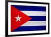 Cuba Flag Design with Wood Patterning - Flags of the World Series-Philippe Hugonnard-Framed Art Print