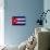 Cuba Flag Design with Wood Patterning - Flags of the World Series-Philippe Hugonnard-Stretched Canvas displayed on a wall