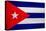 Cuba Flag Design with Wood Patterning - Flags of the World Series-Philippe Hugonnard-Stretched Canvas