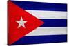 Cuba Flag Design with Wood Patterning - Flags of the World Series-Philippe Hugonnard-Stretched Canvas