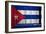 Cuba Flag-budastock-Framed Premium Giclee Print