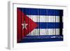 Cuba Flag-budastock-Framed Premium Giclee Print