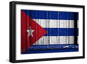 Cuba Flag-budastock-Framed Art Print