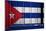 Cuba Flag-budastock-Mounted Art Print