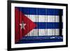 Cuba Flag-budastock-Framed Art Print