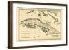 Cuba, from 'Atlas De Toutes Les Parties Connues Du Globe Terrestre' by Guillaume Raynal (1713-96)…-Charles Marie Rigobert Bonne-Framed Giclee Print