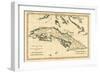 Cuba, from 'Atlas De Toutes Les Parties Connues Du Globe Terrestre' by Guillaume Raynal (1713-96)…-Charles Marie Rigobert Bonne-Framed Giclee Print