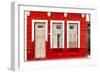 Cuba Fuerte Collection - 355 Street Red Facade-Philippe Hugonnard-Framed Photographic Print