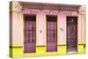 Cuba Fuerte Collection - 612 Street Havana - Pink and Yellow-Philippe Hugonnard-Stretched Canvas