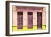 Cuba Fuerte Collection - 612 Street Havana - Pink and Yellow-Philippe Hugonnard-Framed Photographic Print