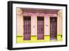 Cuba Fuerte Collection - 612 Street Havana - Pink and Yellow-Philippe Hugonnard-Framed Photographic Print