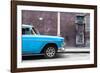 Cuba Fuerte Collection - 615 Street and Blue Car-Philippe Hugonnard-Framed Photographic Print