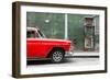 Cuba Fuerte Collection - 615 Street and Red Car-Philippe Hugonnard-Framed Photographic Print