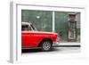 Cuba Fuerte Collection - 615 Street and Red Car-Philippe Hugonnard-Framed Photographic Print