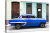 Cuba Fuerte Collection - 66 Street Havana Blue Car-Philippe Hugonnard-Stretched Canvas