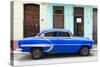 Cuba Fuerte Collection - 66 Street Havana Blue Car-Philippe Hugonnard-Stretched Canvas