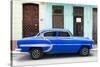 Cuba Fuerte Collection - 66 Street Havana Blue Car-Philippe Hugonnard-Stretched Canvas