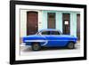 Cuba Fuerte Collection - 66 Street Havana Blue Car-Philippe Hugonnard-Framed Photographic Print