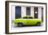 Cuba Fuerte Collection - 66 Street Havana Lime Green Car-Philippe Hugonnard-Framed Photographic Print