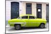 Cuba Fuerte Collection - 66 Street Havana Lime Green Car-Philippe Hugonnard-Mounted Photographic Print