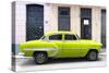 Cuba Fuerte Collection - 66 Street Havana Lime Green Car-Philippe Hugonnard-Stretched Canvas