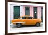 Cuba Fuerte Collection - 66 Street Havana Orange Car-Philippe Hugonnard-Framed Photographic Print