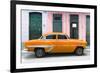 Cuba Fuerte Collection - 66 Street Havana Orange Car-Philippe Hugonnard-Framed Photographic Print