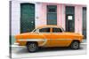 Cuba Fuerte Collection - 66 Street Havana Orange Car-Philippe Hugonnard-Stretched Canvas