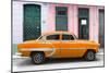 Cuba Fuerte Collection - 66 Street Havana Orange Car-Philippe Hugonnard-Mounted Photographic Print