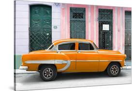 Cuba Fuerte Collection - 66 Street Havana Orange Car-Philippe Hugonnard-Stretched Canvas