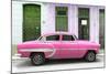 Cuba Fuerte Collection - 66 Street Havana Pink Car-Philippe Hugonnard-Mounted Photographic Print