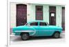 Cuba Fuerte Collection - 66 Street Havana Turquoise Car-Philippe Hugonnard-Framed Photographic Print