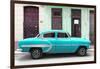 Cuba Fuerte Collection - 66 Street Havana Turquoise Car-Philippe Hugonnard-Framed Photographic Print