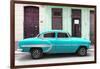 Cuba Fuerte Collection - 66 Street Havana Turquoise Car-Philippe Hugonnard-Framed Photographic Print