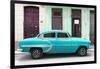 Cuba Fuerte Collection - 66 Street Havana Turquoise Car-Philippe Hugonnard-Framed Photographic Print