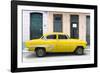 Cuba Fuerte Collection - 66 Street Havana Yellow Car-Philippe Hugonnard-Framed Photographic Print