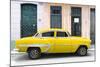 Cuba Fuerte Collection - 66 Street Havana Yellow Car-Philippe Hugonnard-Mounted Photographic Print