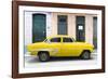 Cuba Fuerte Collection - 66 Street Havana Yellow Car-Philippe Hugonnard-Framed Photographic Print