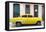 Cuba Fuerte Collection - 66 Street Havana Yellow Car-Philippe Hugonnard-Framed Stretched Canvas