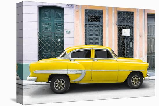 Cuba Fuerte Collection - 66 Street Havana Yellow Car-Philippe Hugonnard-Stretched Canvas