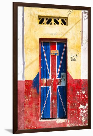 Cuba Fuerte Collection - "830 Guille" English Door-Philippe Hugonnard-Framed Photographic Print