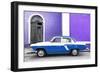 Cuba Fuerte Collection - American Classic Car White and Blue-Philippe Hugonnard-Framed Photographic Print