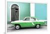 Cuba Fuerte Collection - American Classic Car White and Green-Philippe Hugonnard-Framed Photographic Print