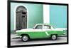 Cuba Fuerte Collection - American Classic Car White and Green-Philippe Hugonnard-Framed Photographic Print