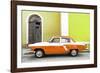 Cuba Fuerte Collection - American Classic Car White and Orange-Philippe Hugonnard-Framed Photographic Print