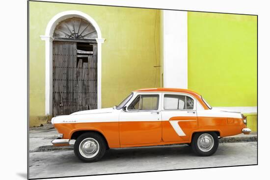 Cuba Fuerte Collection - American Classic Car White and Orange-Philippe Hugonnard-Mounted Photographic Print