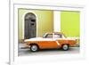 Cuba Fuerte Collection - American Classic Car White and Orange-Philippe Hugonnard-Framed Photographic Print